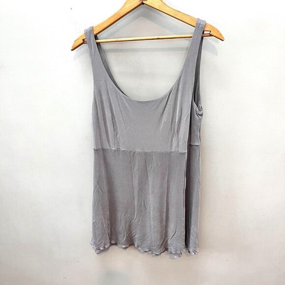 Eileen Fisher 100% Silk Gray Swing Tank‎ Top- Size M - Picture 1 of 6